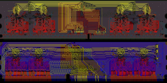 DDR, DDR2 and DDR3 - PCB layout examples.